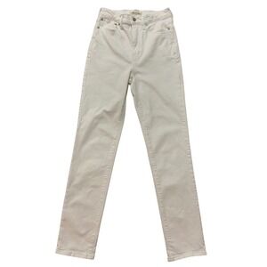 Madewell Womens‎ The Perfect Vintage Jean High Rise Straight Leg White Denim